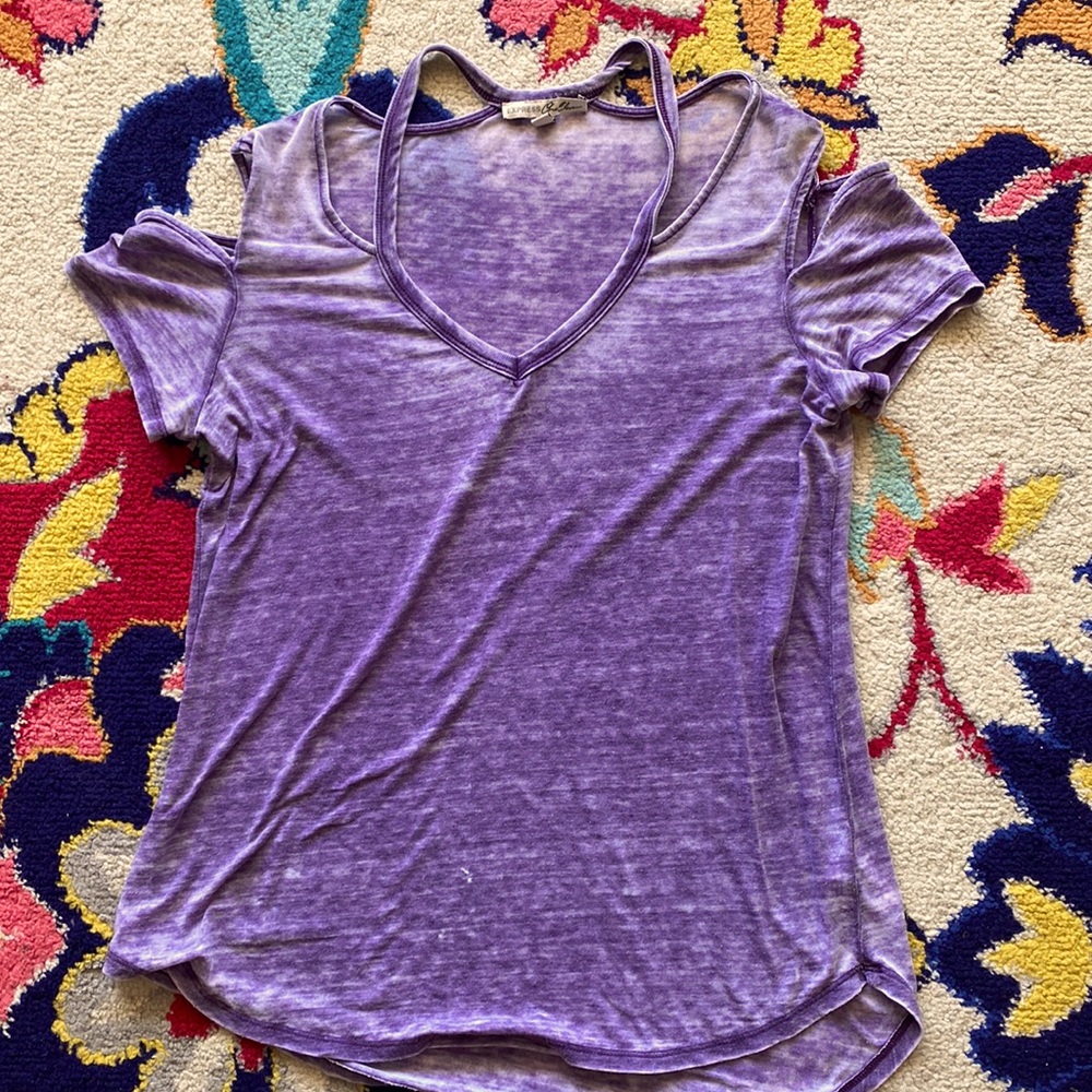 Express size small cold shoulder shirt